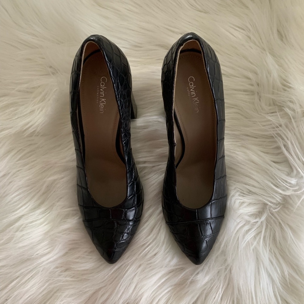 Calvin Klein Collection Harlow Leather Heels - Picture 2 of 8